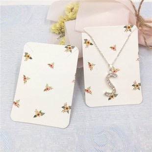 Packaging Necklace Cards Cardboard Jewelry Kraft Displays