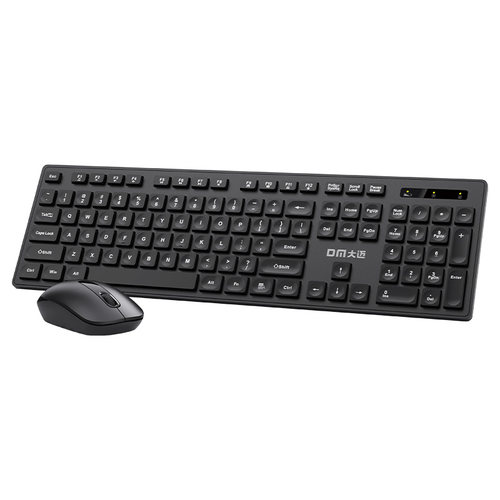 好货DM K12 Wireless Keyboard 104keys and Mouse set for Offic