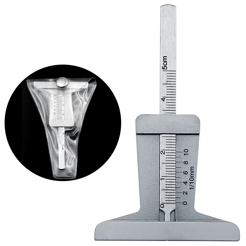 Stainless Steel Car Tyre Tire Tread Depth Gauge Meter Ruler