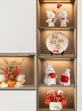 新房酒柜装饰品摆件轻奢高档客厅家居餐边电视柜玄关乔迁新居礼物