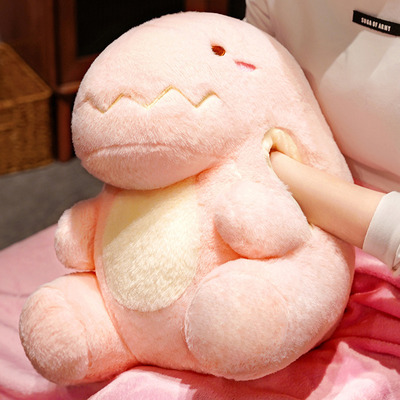 极速Soft dino Hand Warmer Blanket Cute animal Pillow Plushie