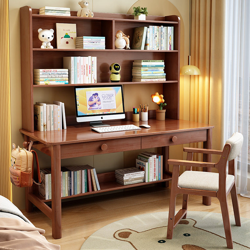 实木书桌书架电脑桌学生写字桌原木家用办公桌卧室儿童学习桌,电子元器件市场,电线扎带/束线带,淘宝优惠券,粉丝福利购,淘宝优惠卷