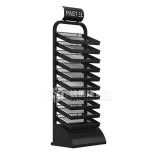 美妆店/便利店货品陈列架金属网格置物架易取货展示设备