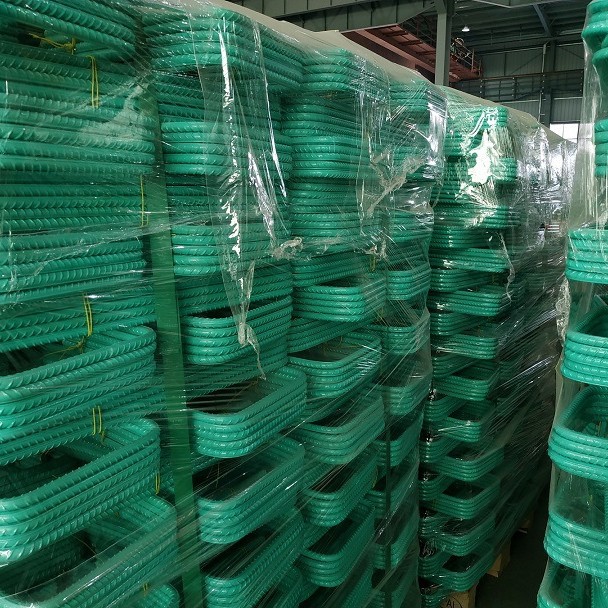 直径12mm修高铁或者铁路用无砟轨道道岔板用环氧涂层绝缘钢筋厂家