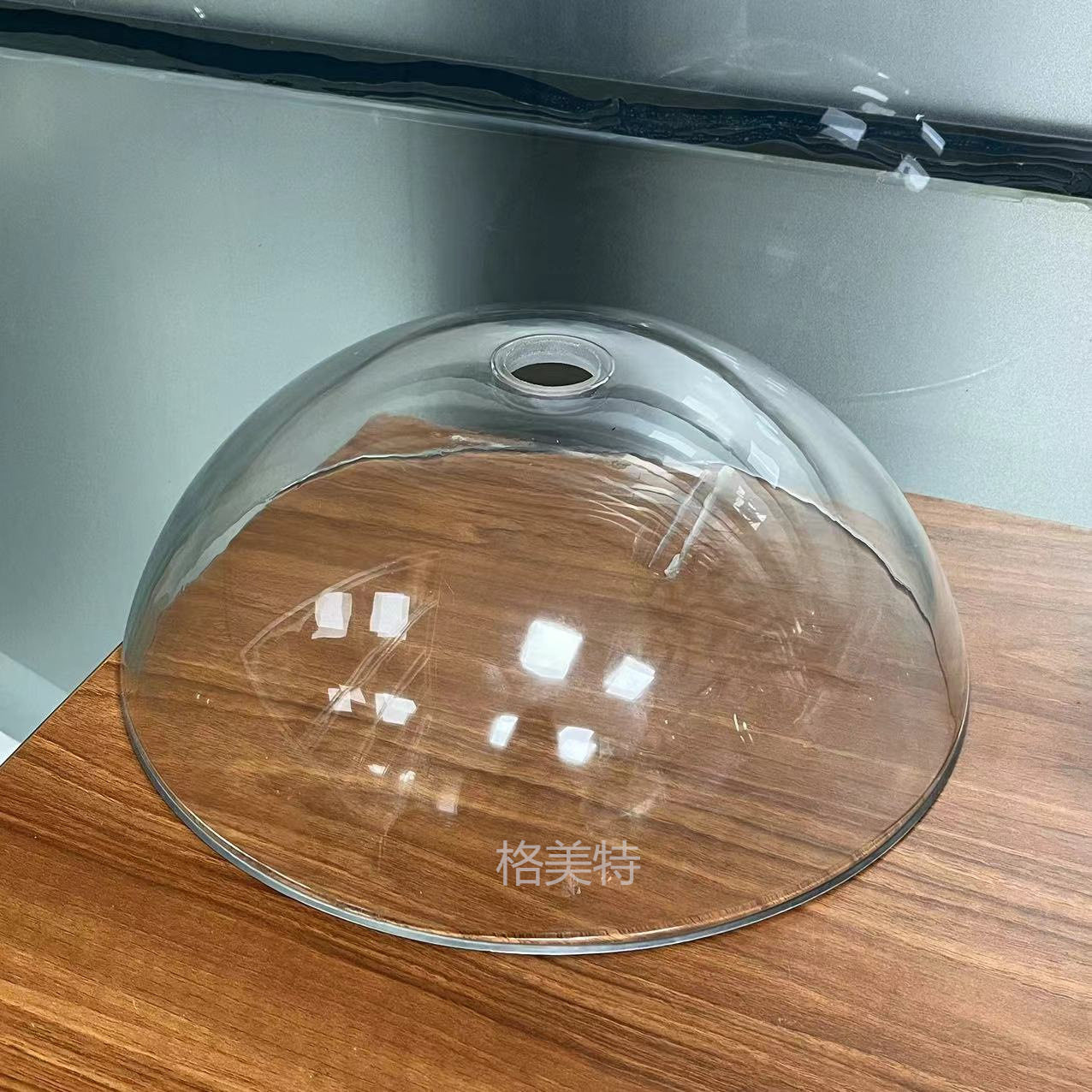350直径半圆球玻璃罩 蒸汽火锅挡烟罩 高清通透球罩玻璃