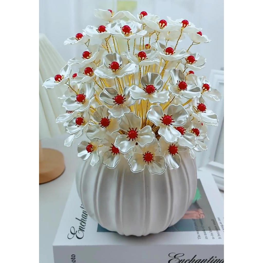 玉兰花MHS花材料包手工艺制作约居家办公摆件简工艺亲装饰品母节