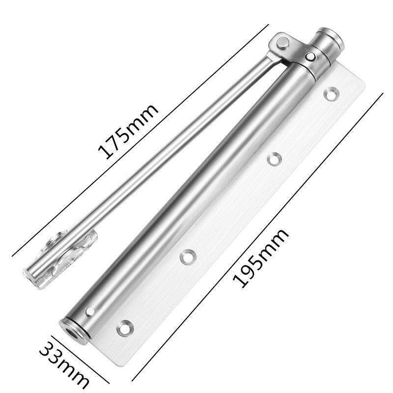 家用自动闭门器号器闭门器简易弹轻簧静音回弹大型闭合隐形门合页