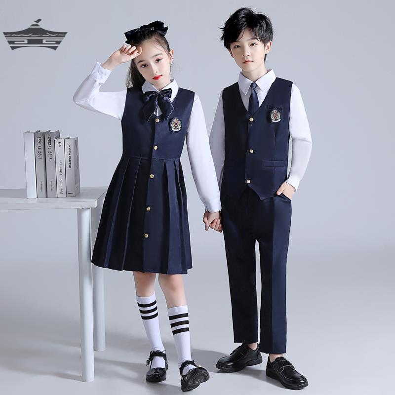 儿童大合唱服装中小学生诗歌朗诵歌咏比赛表演服幼儿集体合唱服装 女装/女士精品 民族服装/舞台装 原图主图