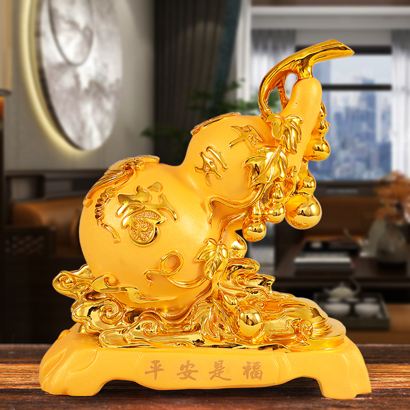 招财葫芦摆件存钱罐中式家居客厅玄关博古架酒柜装饰乔迁新居礼品