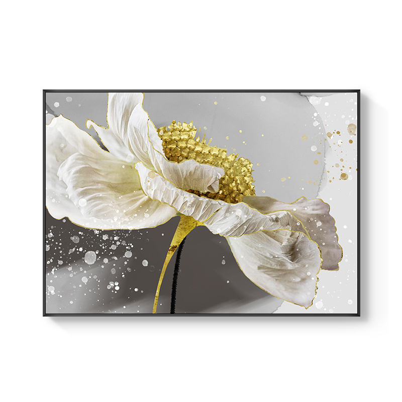 简约电表箱装饰画现代轻奢花卉遮挡电闸挂画2021新款液压杆免打孔