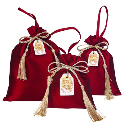 喜糖袋子结婚专用喜糖盒手提喜字糖果盒包装袋礼品袋婚礼糖盒大号