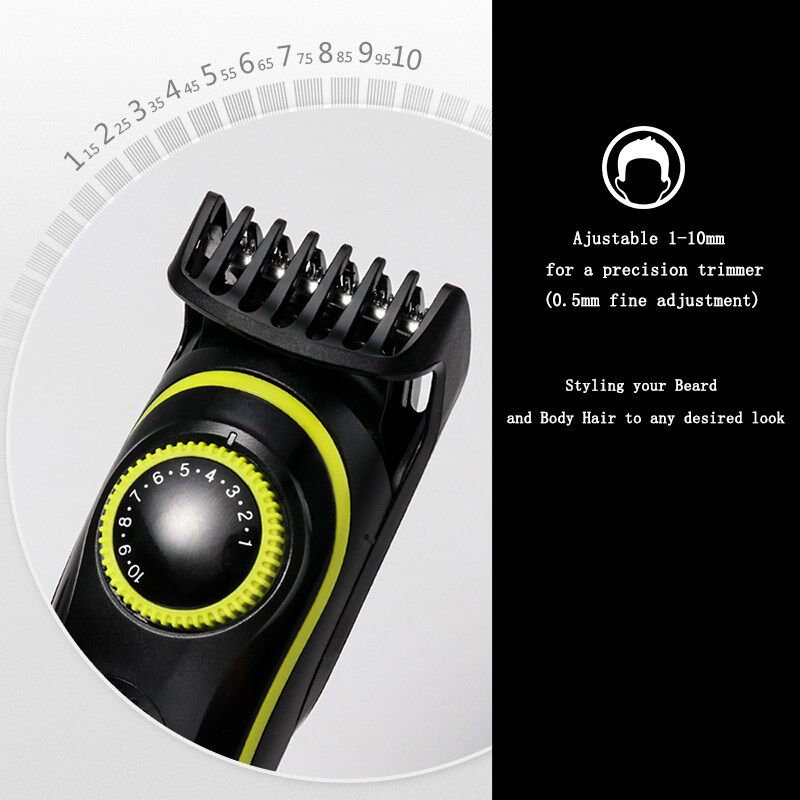 Kemei 5 in 1 LCD Hair Trimmer Household Electric Hair Clippe