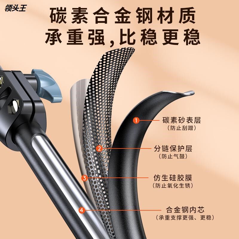 手机支架桌面懒人自拍器直播摄影灯碳素钢抖音快手主播落地三脚架