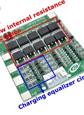 WAVGAT 4S 30A 14.8V Li-ion Lithium 18650 Battery BMS Packs P