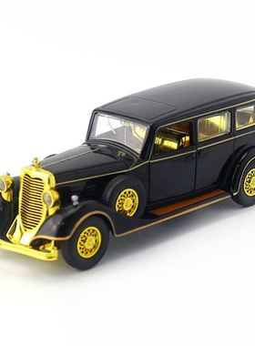 1:28 Retro Classic Car Alloy Car Model Diecasts Metal Vehicl