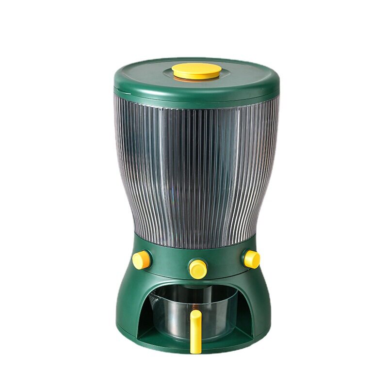 厂家分格杂粮米桶旋转家用防虫防潮密封分隔斤装大米储米箱罐收纳