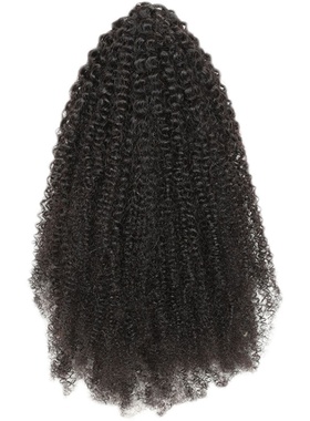 Human Hair Claw Chignon Curly Hair Bun Hairpiece真人发马尾