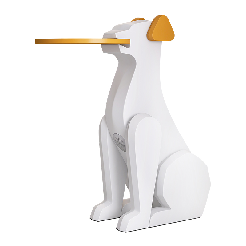轻奢大型落地狗摆件客厅电视柜沙发旁蓝牙音响装饰乔迁新居礼品