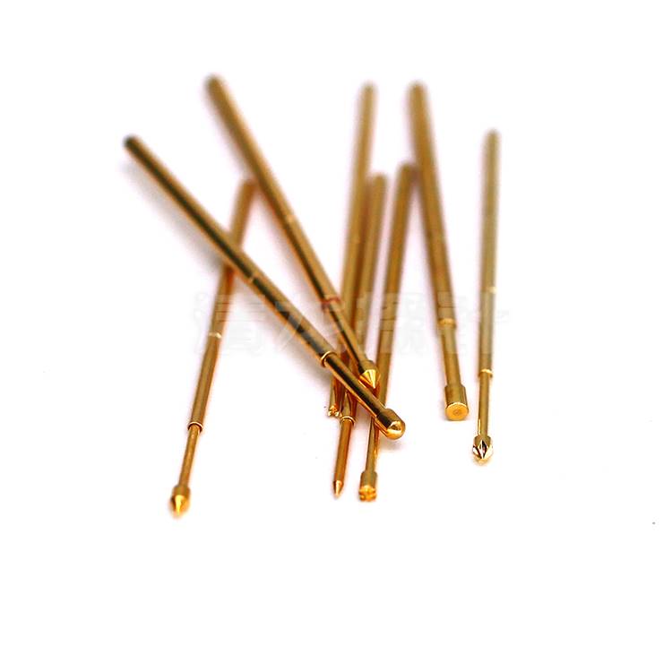 华荣探针弹簧PCB测试顶针镀镍P100/镀金PA100直径1.6MM