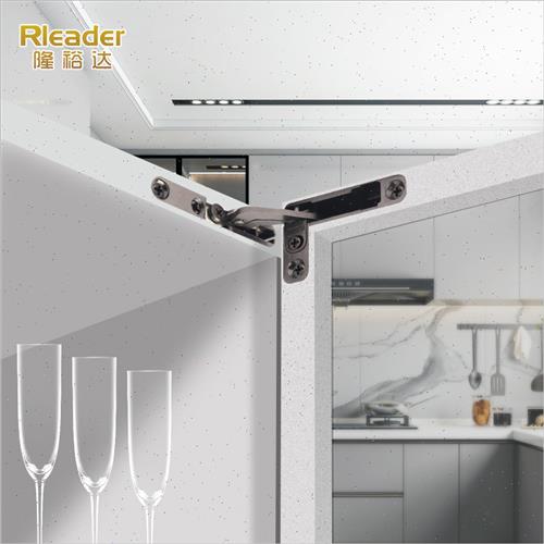 天地铰链铝框玻璃门铰合页隐藏柜门链横梁液压阻尼缓冲重型天地铰