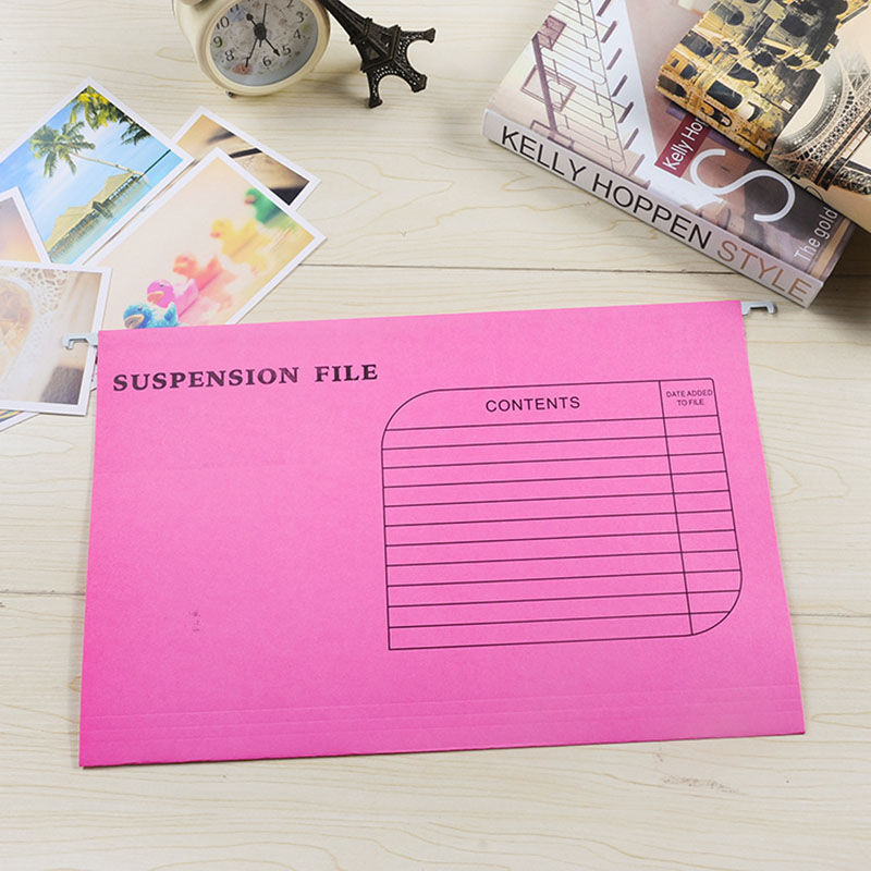 奈高挂劳柜文件夹A4挂快劳整理袋资料袋卡箱彩色纸质挂快捞1盒/25