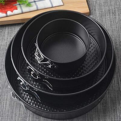 好货4 Sizes CarbnFMOon Sterel Nonstikck Spigform Pan Cae Bak
