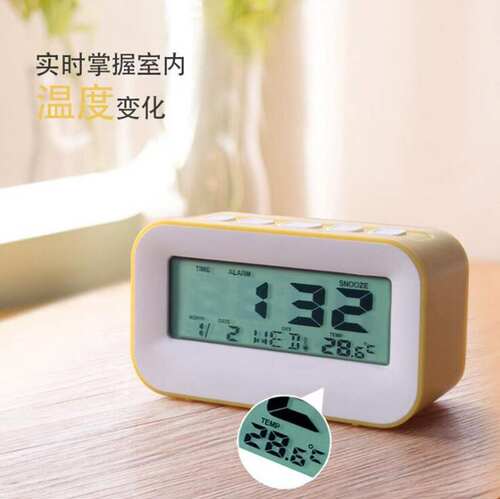 好货New electronic clock colorful candy color alarm clock st