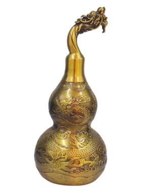 黄铜精雕葫芦花开富贵葫芦麒麟葫芦五牛葫芦龙头葫芦家居摆件