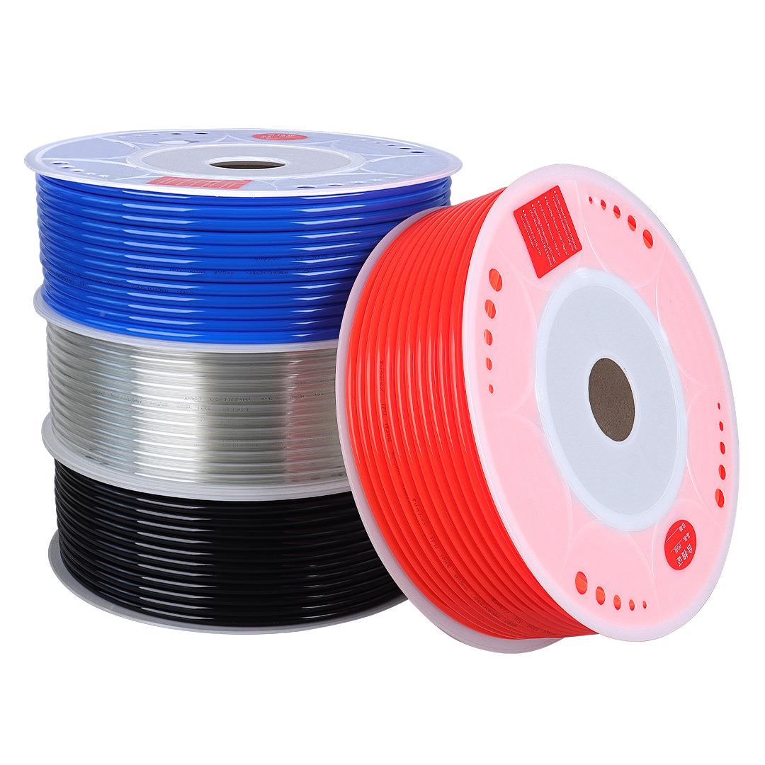 PU气管软管6空压机压高风管4//8/10/12/6mm气动透明气泵汽1管