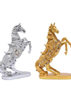 欧式复古马工艺品家软装饰品创意家居摆件高端办公室玄关立马摆件