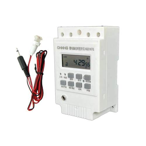 KG316T光时控开关KG-3路灯控感应天黑自动亮微电脑时控光控智能