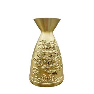 黄铜酒瓶创意迷你手把件酒壶摆件酒杯花瓶家居办公装饰工艺品