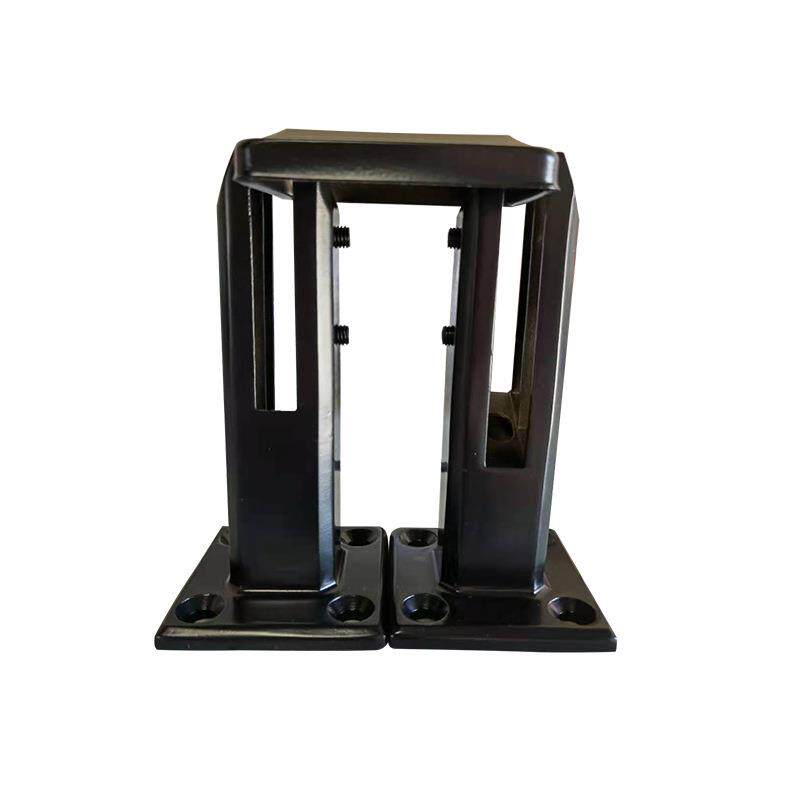 玻璃夹不锈钢楼梯配件泳池玻璃夹自带斜槽游泳池底座落地玻璃夹