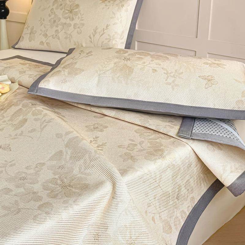 2025新款冰藤席冰丝凉席三件套夏天空调软席子可机洗竹席夏季床垫,床上用品,冰丝席,淘宝优惠券,粉丝福利购,淘宝优惠卷