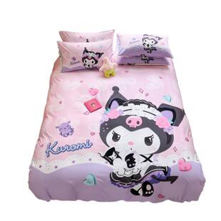 库洛米四件套可爱女孩女童床笠卡通全棉100纯棉被套春夏儿童三1.5