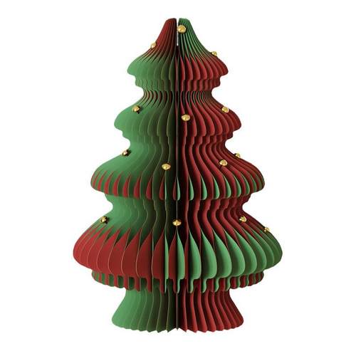 十八纸圣诞树桌面摆件创意装饰节日礼品发光小型家用饰品橱窗道具