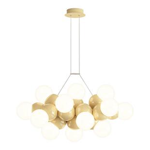 北欧奶油风吊灯现代简约大气客厅主灯魔豆分子餐厅卧室中山灯具