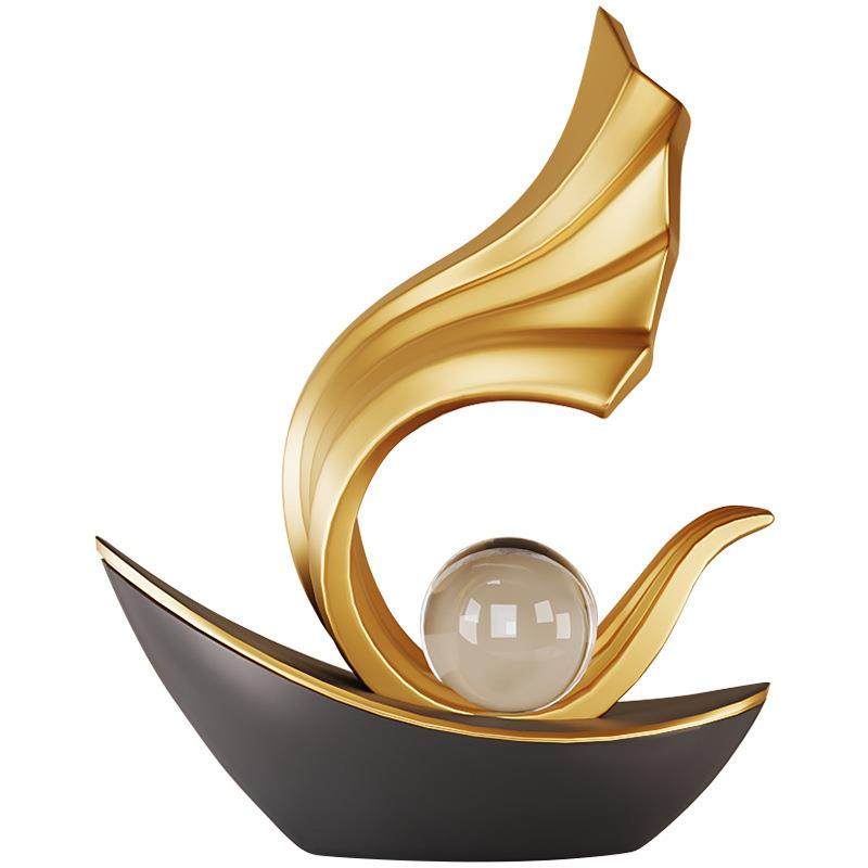 酒柜装饰品摆件高档轻奢客厅玄关办公室高端现代风生水起家居饰品,家居饰品,装饰摆件,淘宝优惠券,粉丝福利购,淘宝优惠卷