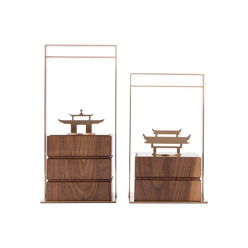 现代新中式胡桃木提盒摆件样板间书房客厅玄关办公室酒店软装饰品,家居饰品,装饰摆件,淘宝优惠券,粉丝福利购,淘宝优惠卷