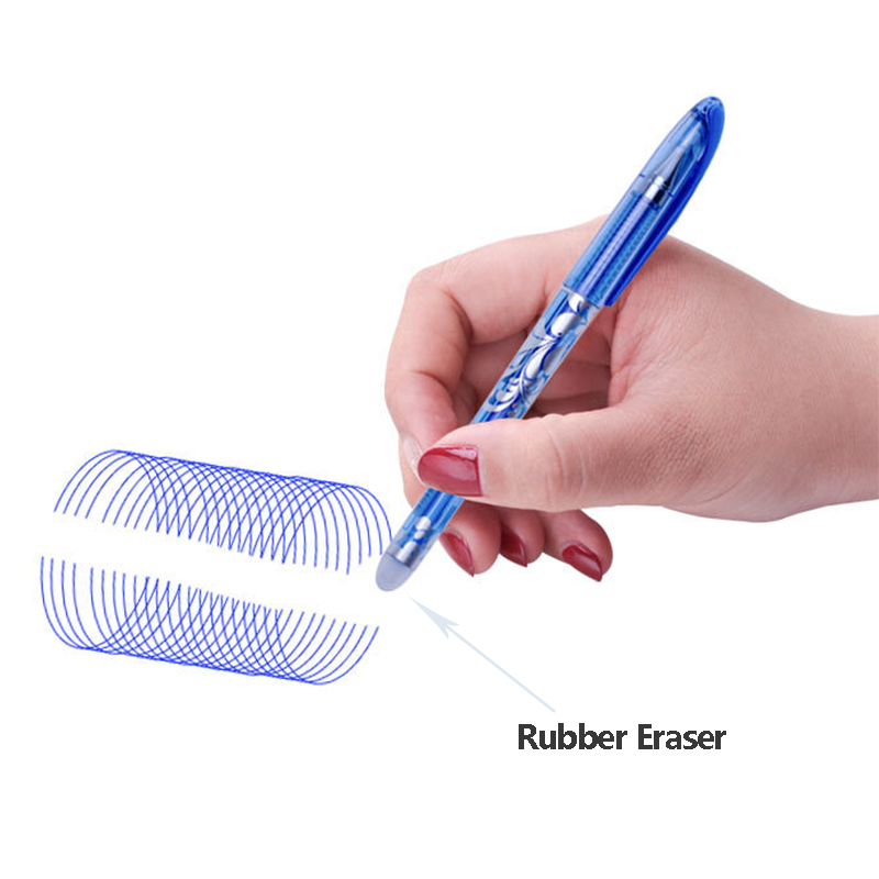 现货速发20+4 /Set Erasable Gel Pe Refis Rod 0.5mm Blue Bla I