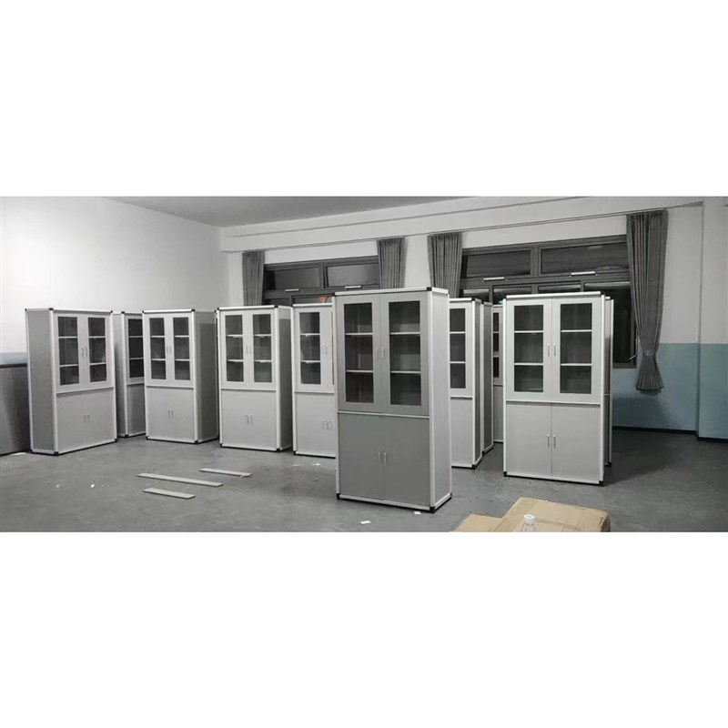 速发学校实验室铝木仪器柜化验室器皿柜pp柜试剂柜玻璃标本展示柜图片