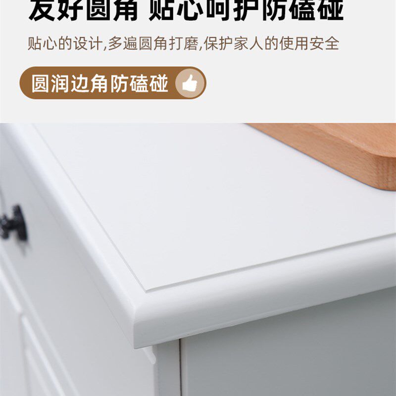 速发BKK实用白色物式五六斗柜实木美欧抽屉收纳柜储式田园五斗橱