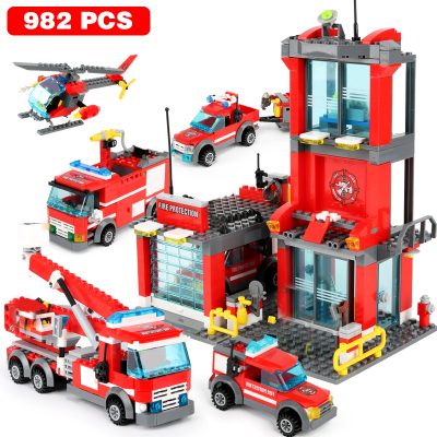 速发City Fire Statio Buildig Blos  Size Fire Egie Truc