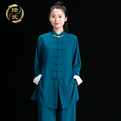 速发太极服2024新锦八段款练功服男款太极拳服装新中式表演服