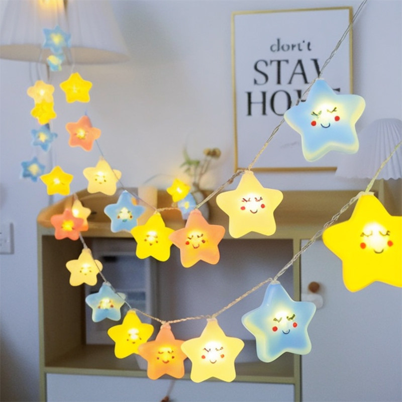 速发露营星星灯满天星小彩灯闪灯灯串户气帐篷场景灯串外氛灯装饰