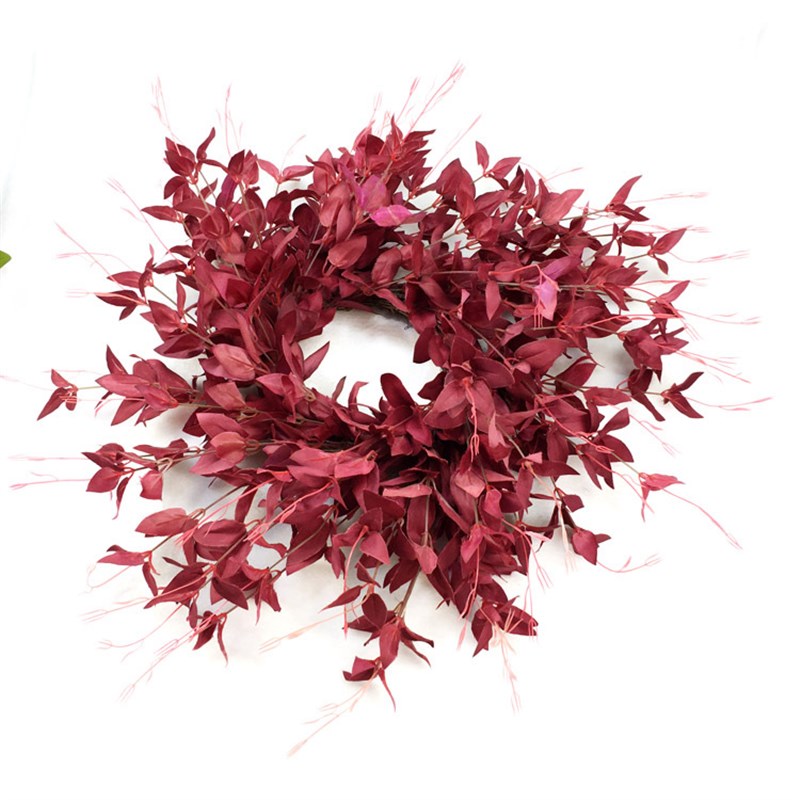 速发门环 门环花饰 美式装花柳叶花环挂环装饰门件草环
