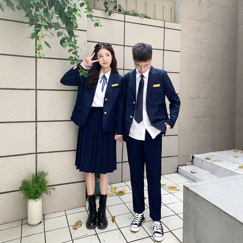 速发班服学院风初高中业生毕学运动会合套朗诵演出服校服唱装
