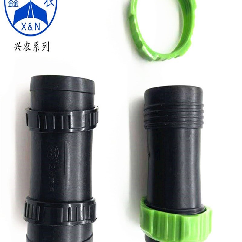 速发寸水用带微喷带滴灌喷水管带接头1寸2寸农直接灌溉水管直通配