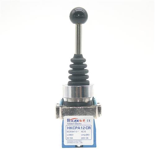 现货速发红开XPA12CR双向十字摇杆开关E 十字主令开关银点22mm