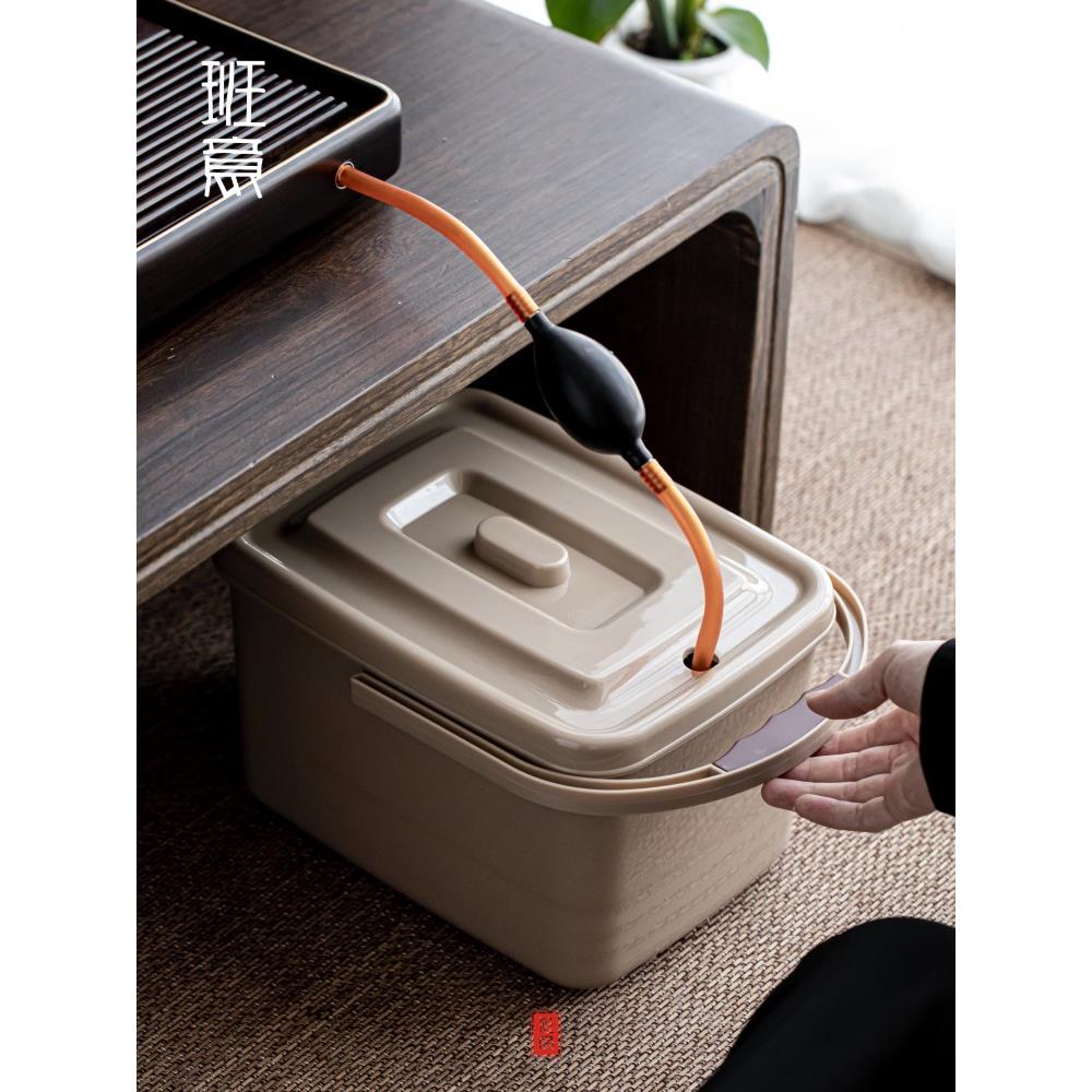 班意茶渣桶茶水桶功夫茶具茶道配件零配小号矮型茶桶排水桶垃圾桶